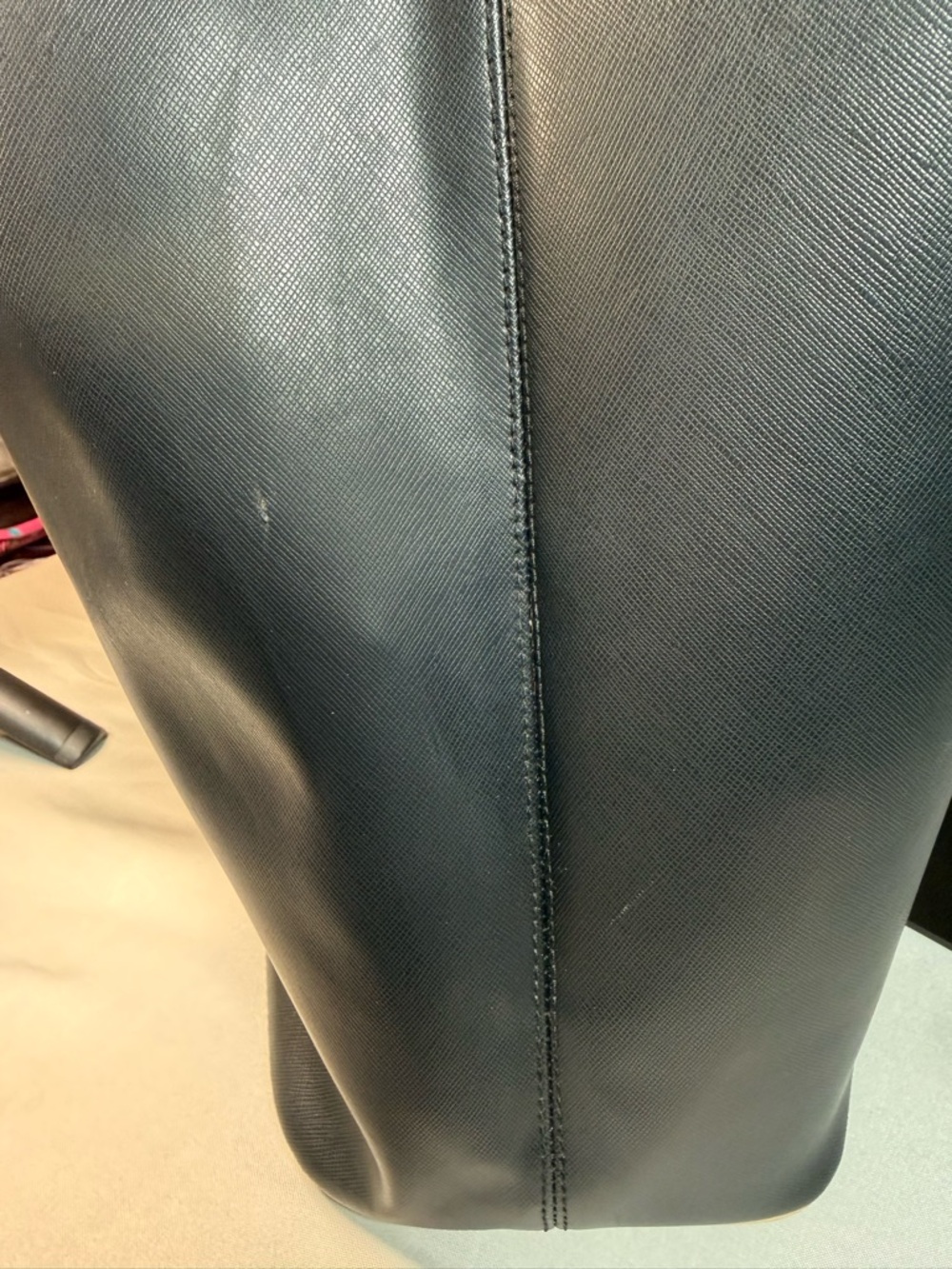 Coach Peyton Signature Tote (F24341) in Black Canvas and Leather Tan Accents - Picture 14 of 15